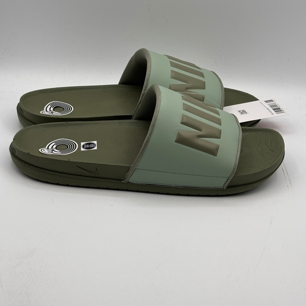 Nike Offcourt Slide Shoes Men Size 14 Silver Sage Jade Horizon BQ4639-304